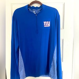 NWT NY Giants Fanatics Men’s Athletic 3/4 zip Shirt
